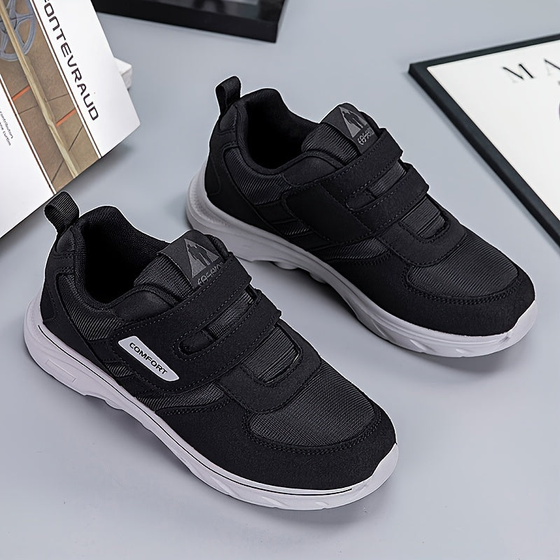 Comfortable Running Shoes with Velcro – Hook & Loop Walking Sneakers for Men & Women, Breathable, Easy On/Off – EasyStride