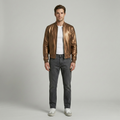 Metallic Luxe Bomber Jacket