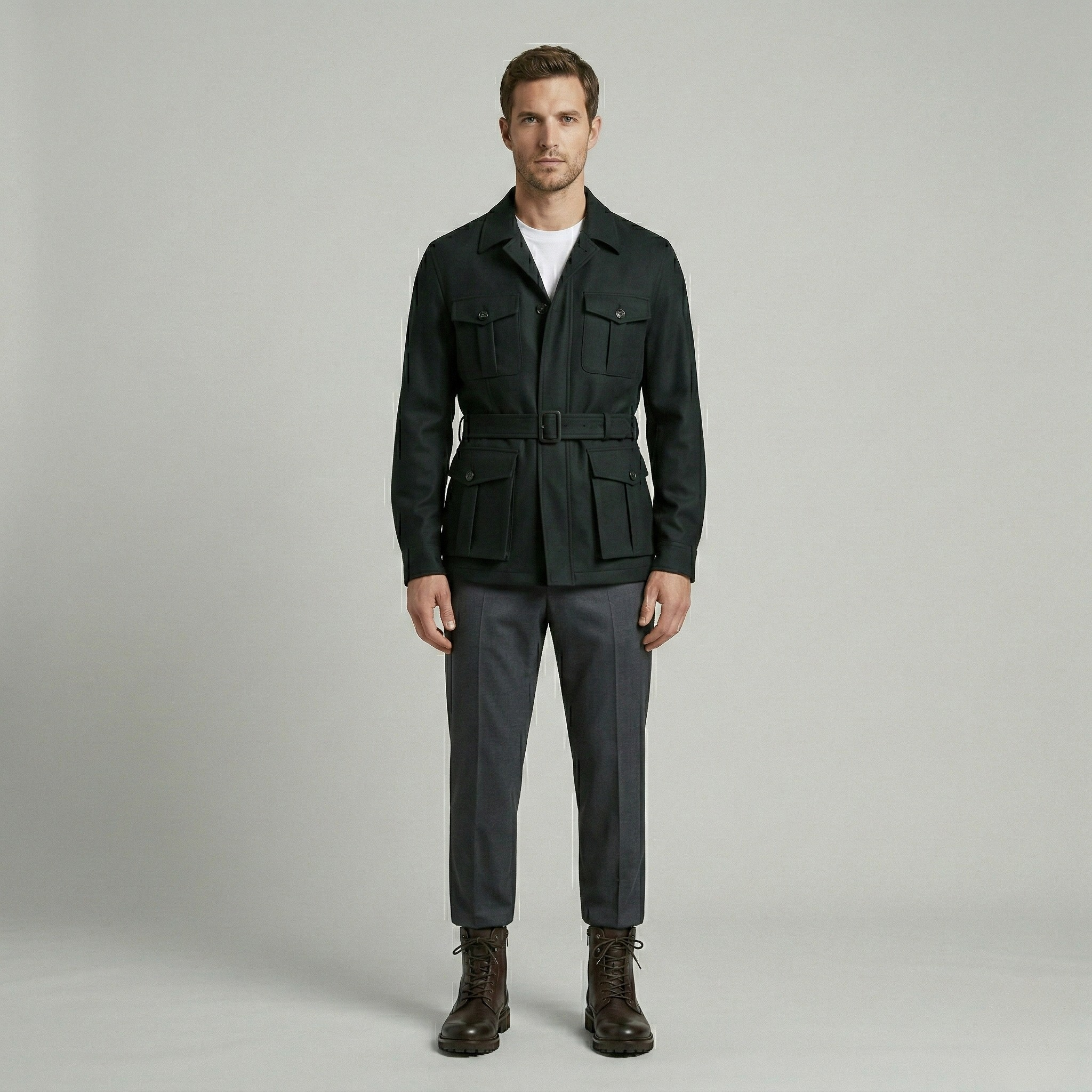 Belted Utility Field Jacket