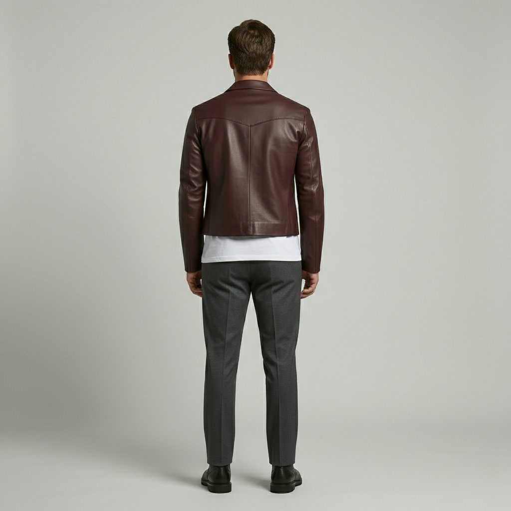 Tailored Leather Blazer