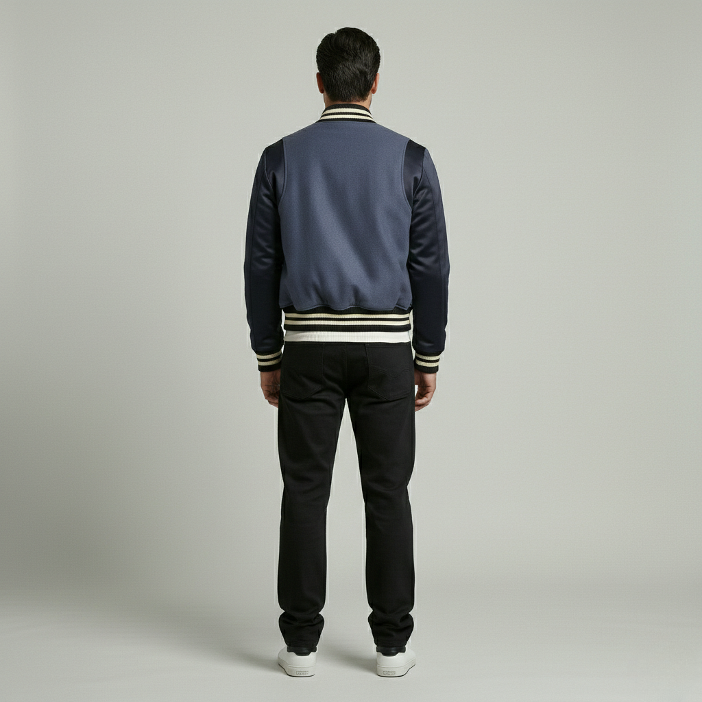 Classic Varsity Contrast Bomber Jacket