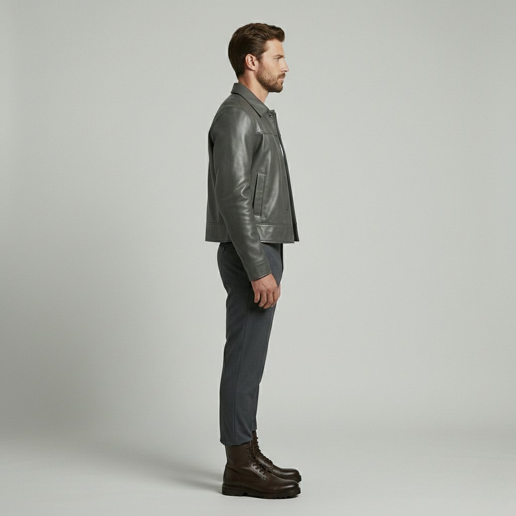 Sleek Leather Jacket