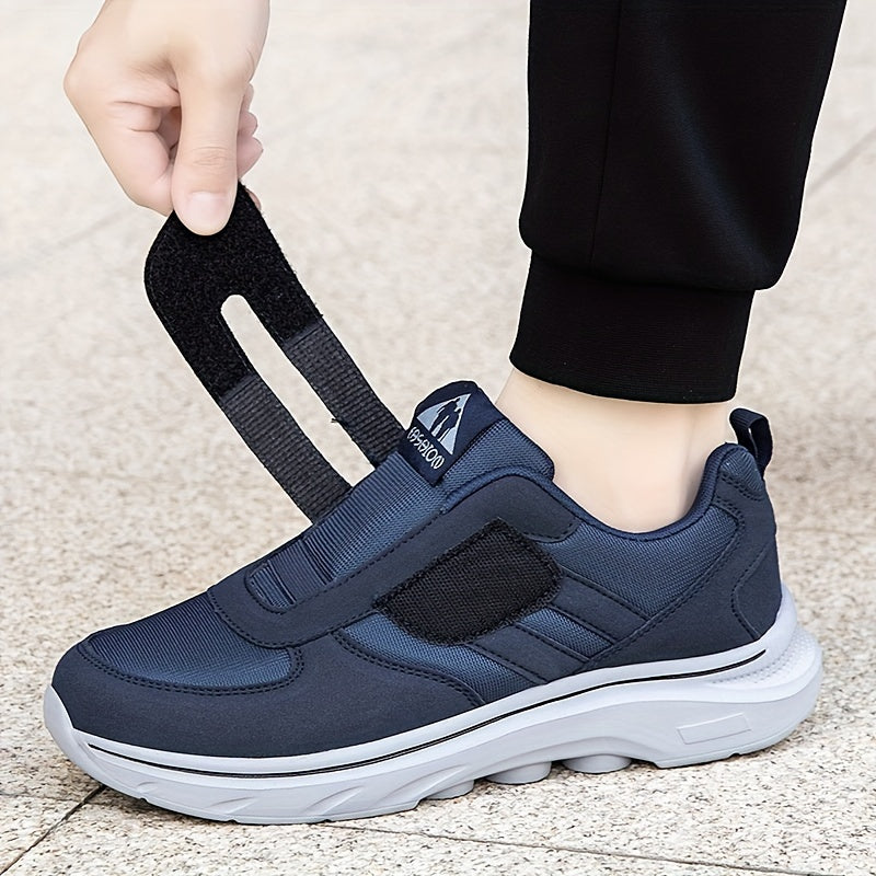 Comfortable Running Shoes with Velcro – Hook & Loop Walking Sneakers for Men & Women, Breathable, Easy On/Off – EasyStride