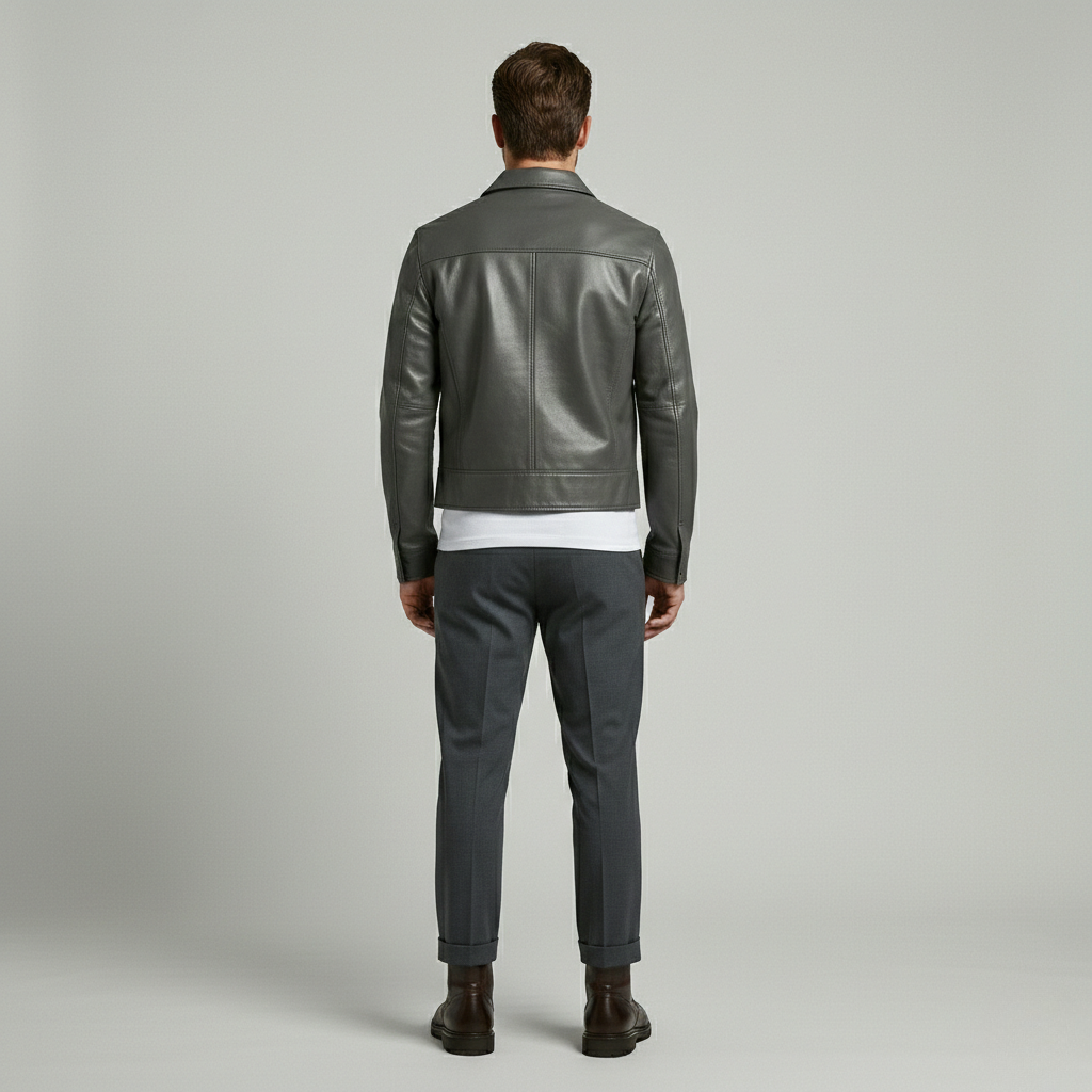 Sleek Leather Jacket
