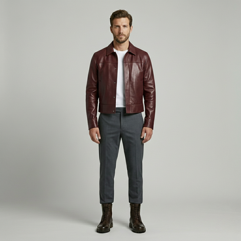 Sleek Leather Jacket