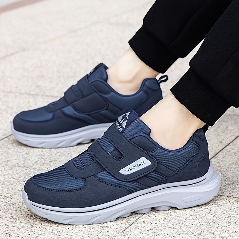Comfortable Running Shoes with Velcro – Hook & Loop Walking Sneakers for Men & Women, Breathable, Easy On/Off – EasyStride