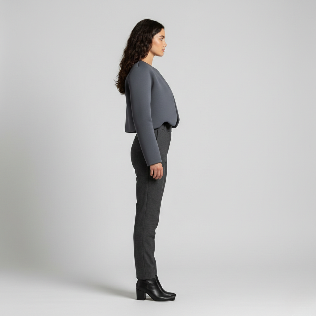 Scallop-Hem Cropped Jacket