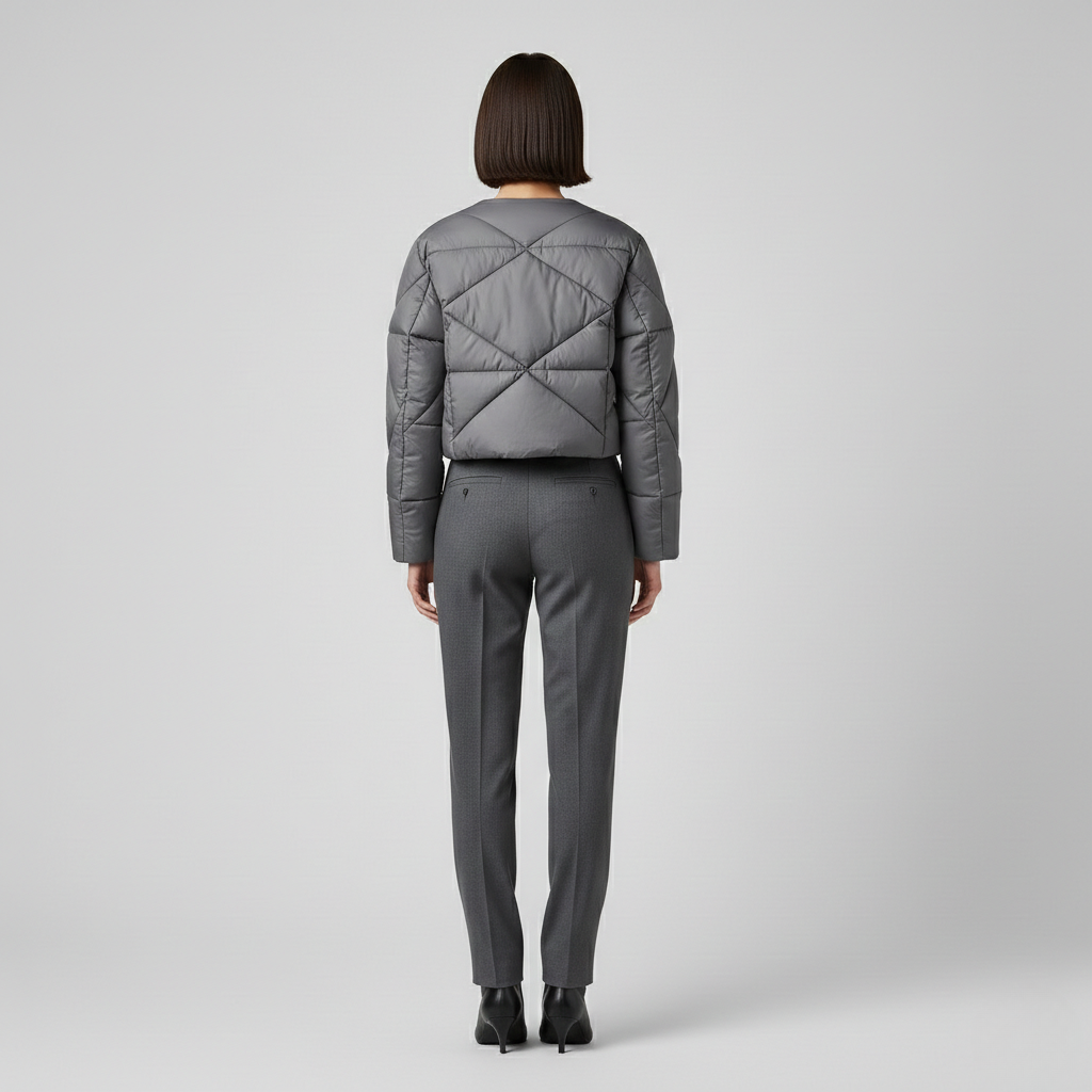 Quilted Cropped Puffer Jacket