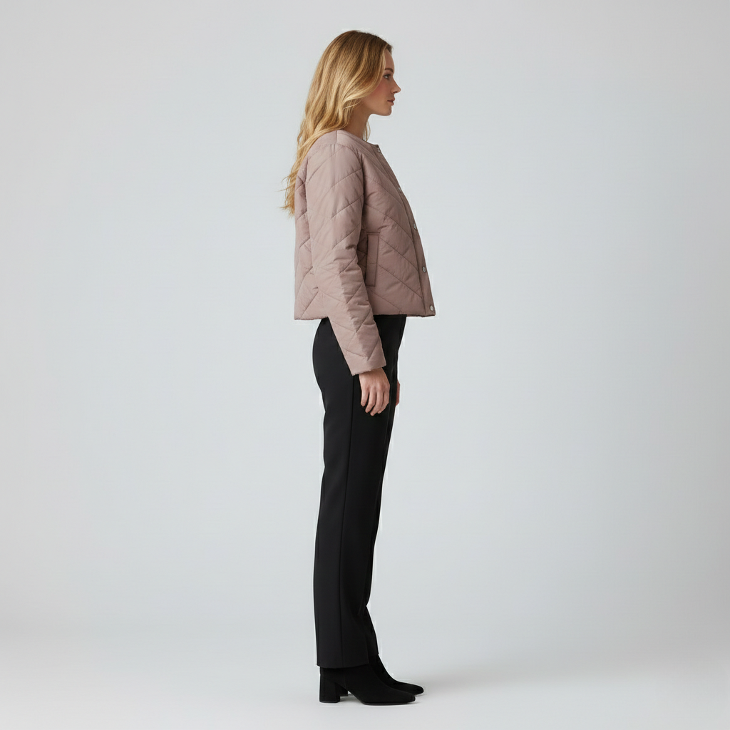 Quilted Cropped Lightweight Jacket