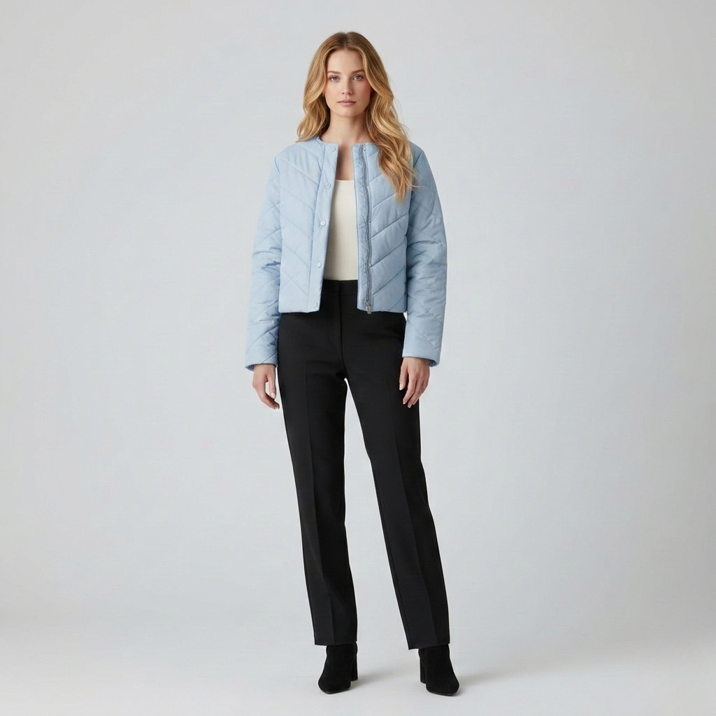 Quilted Cropped Lightweight Jacket