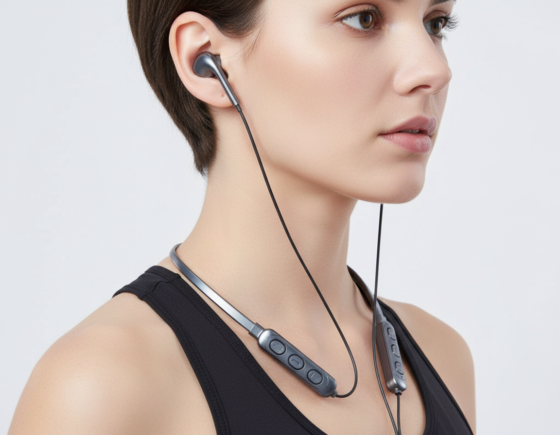Wireless Headphones – Bluetooth Noise Cancelling Earbuds with Charging Case, Long Battery Life, Lightweight – SoundSync