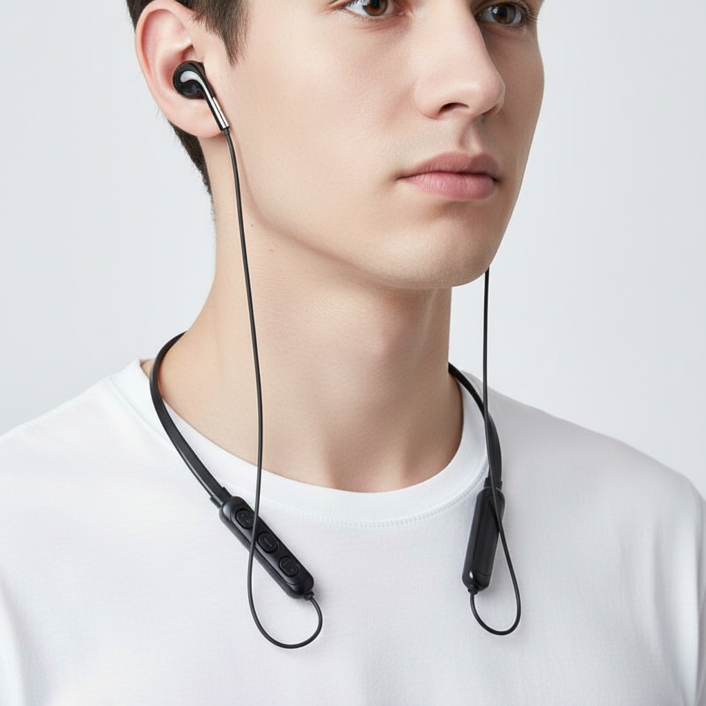Wireless Headphones – Bluetooth Noise Cancelling Earbuds with Charging Case, Long Battery Life, Lightweight – SoundSync