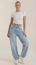 Bridget Wide-Leg Jeans 0