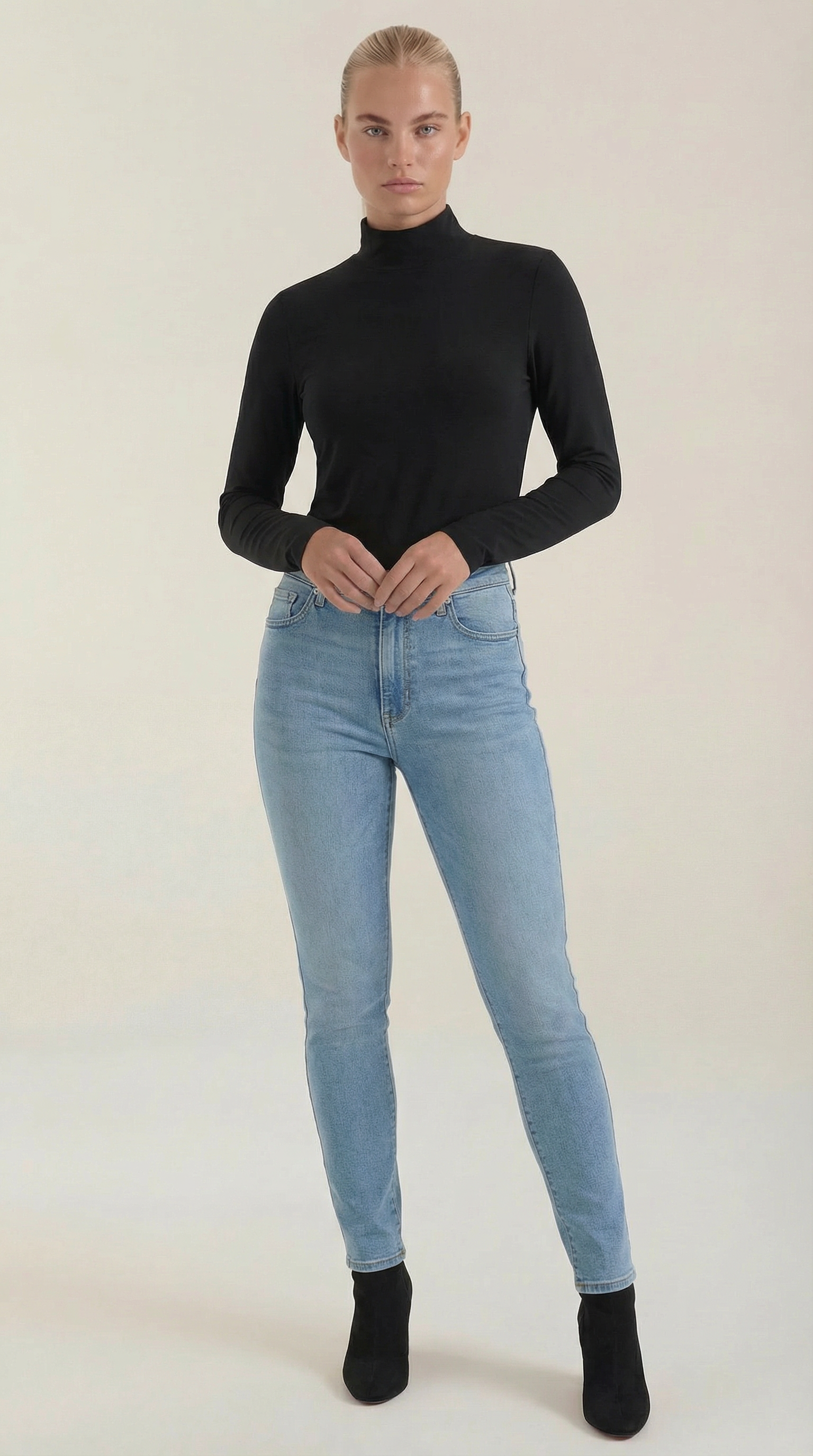 Constance Cotton Mock Neck Top 10