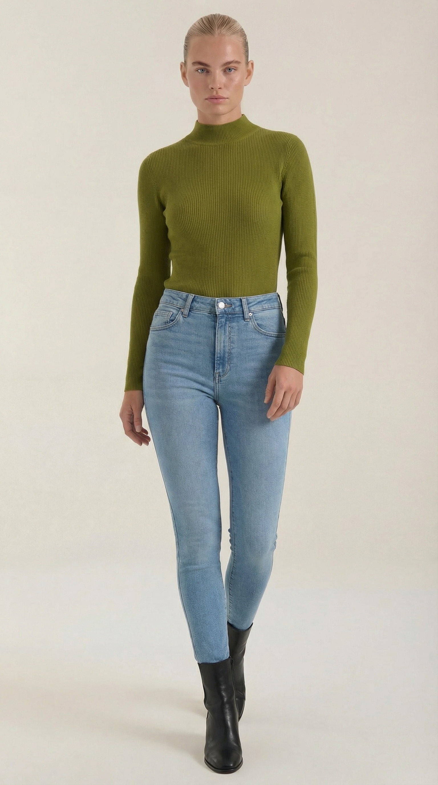 Constance Cotton Mock Neck Top 11