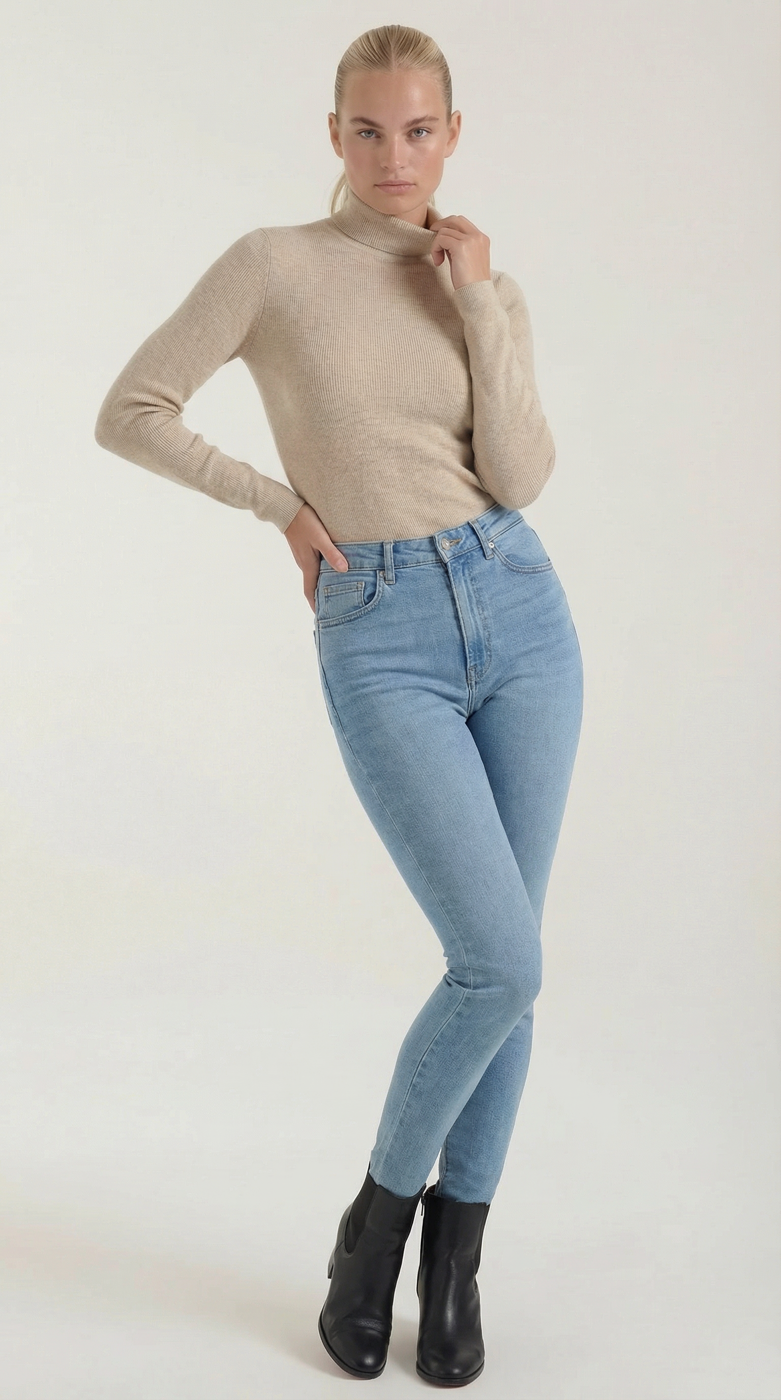 Constance Cotton Mock Neck Top 5