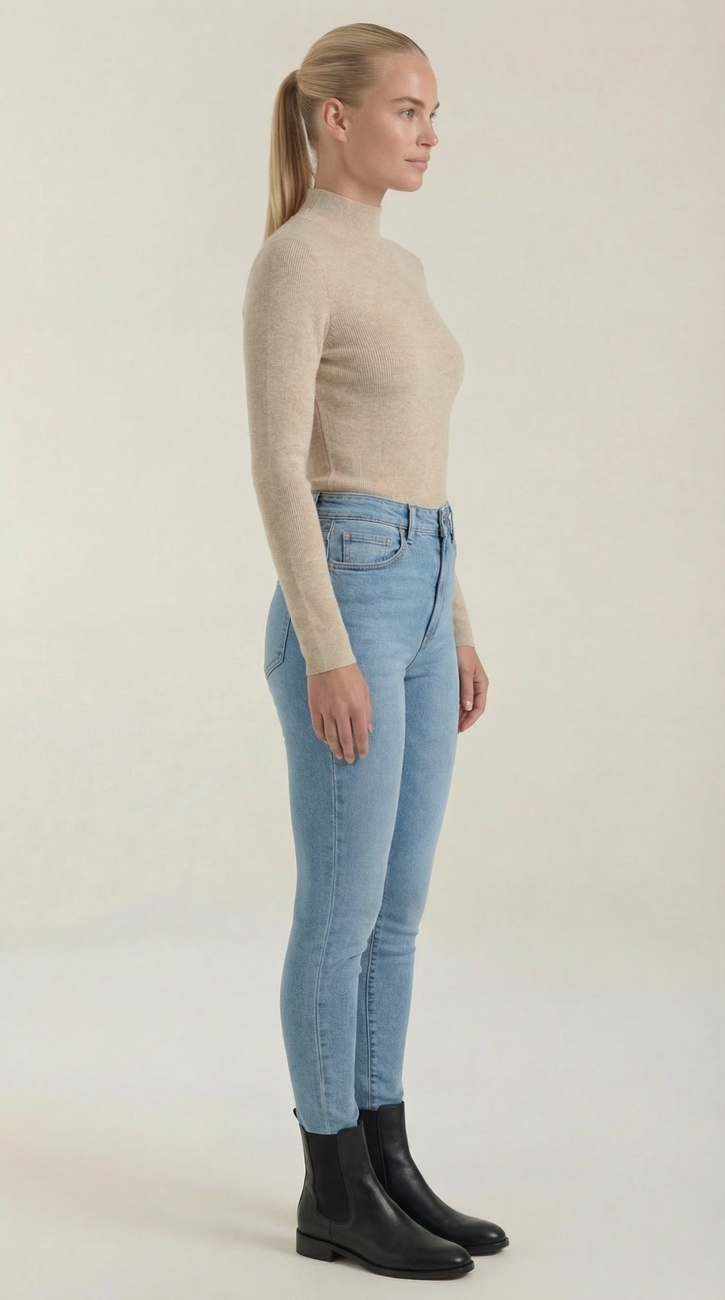 Constance Cotton Mock Neck Top 6