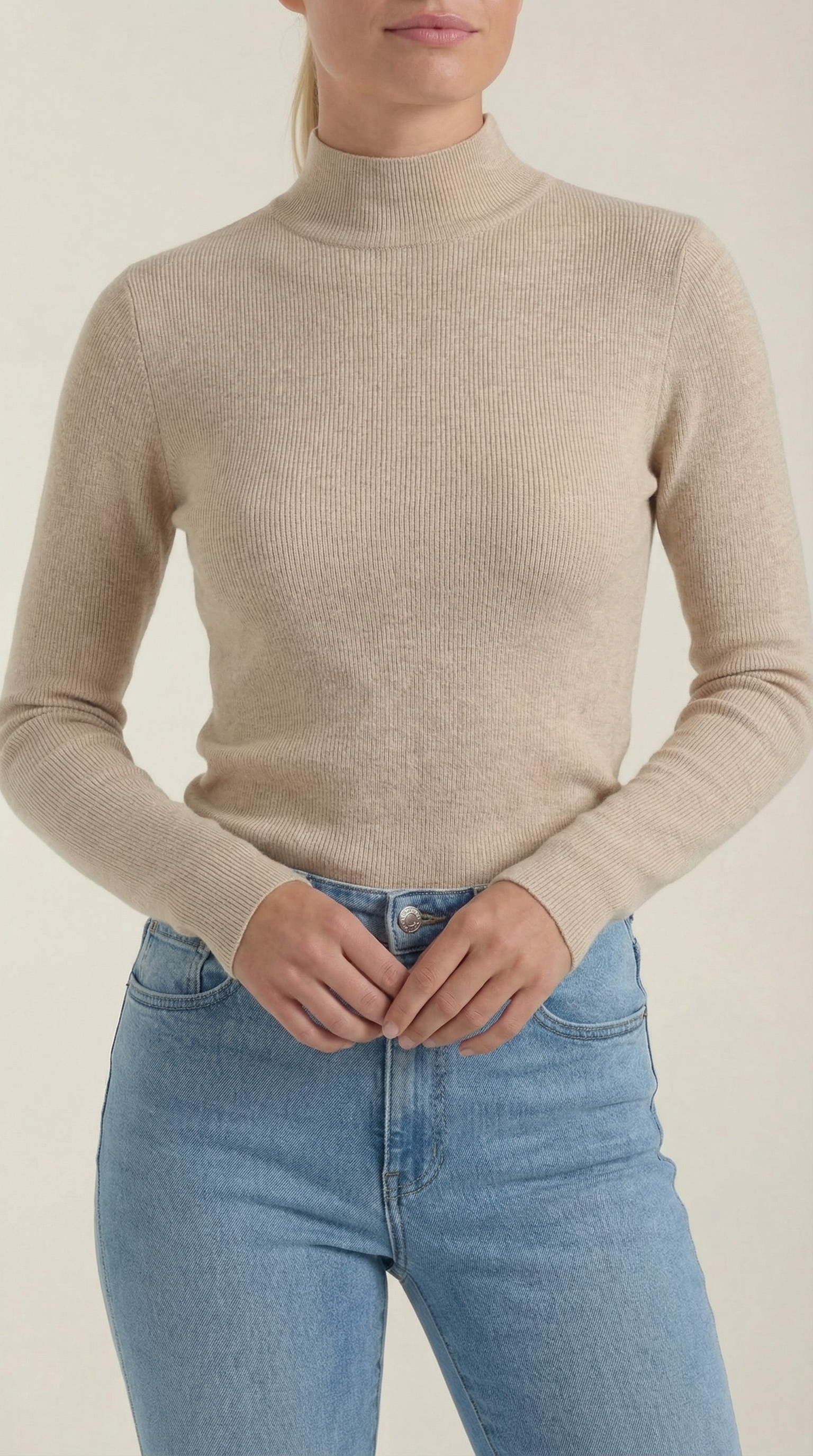 Constance Cotton Mock Neck Top 7