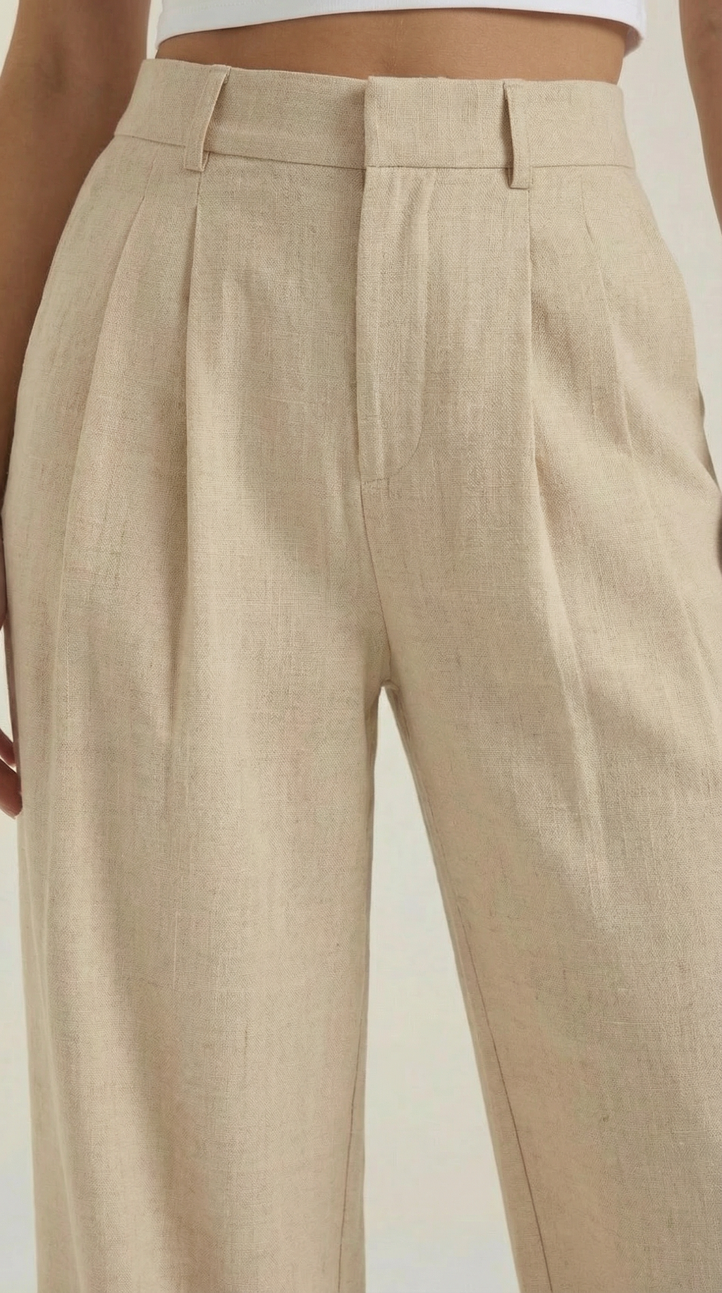 Courtney Pleated High-Rise Wide Leg Pants 2