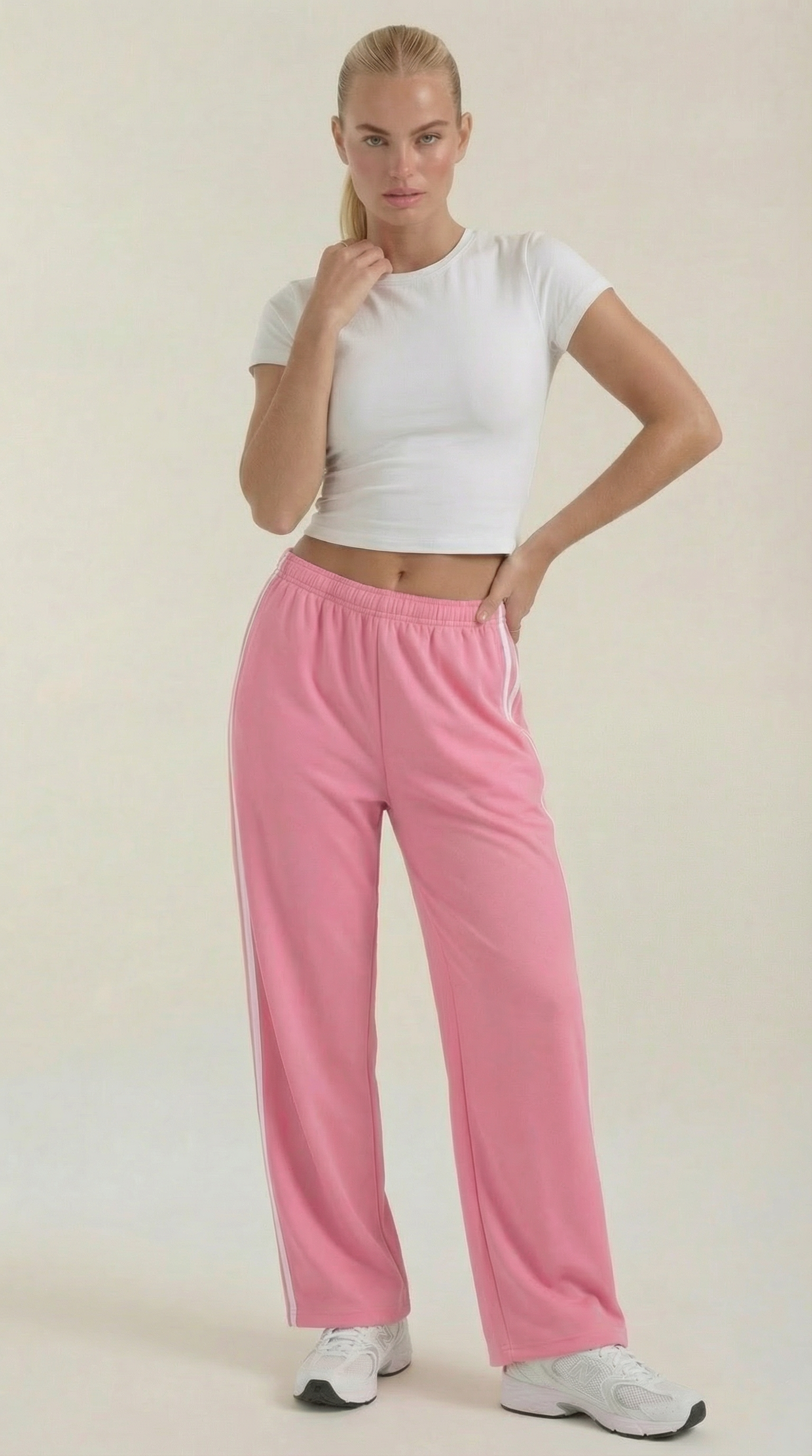 Eileen Wide Leg Track Pants 0
