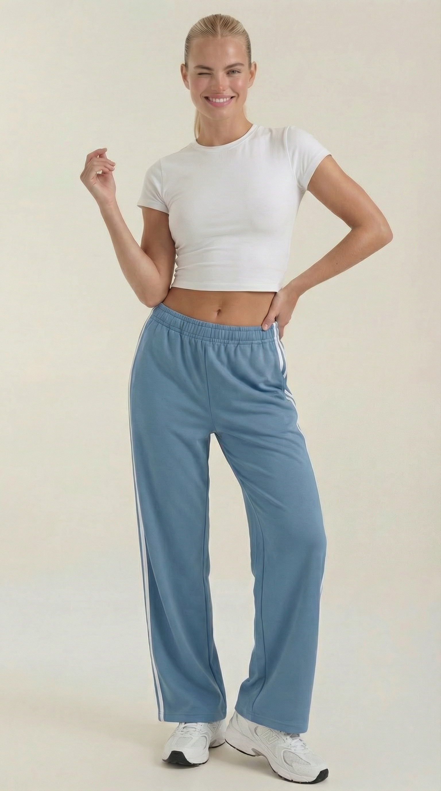Eileen Wide Leg Track Pants 10