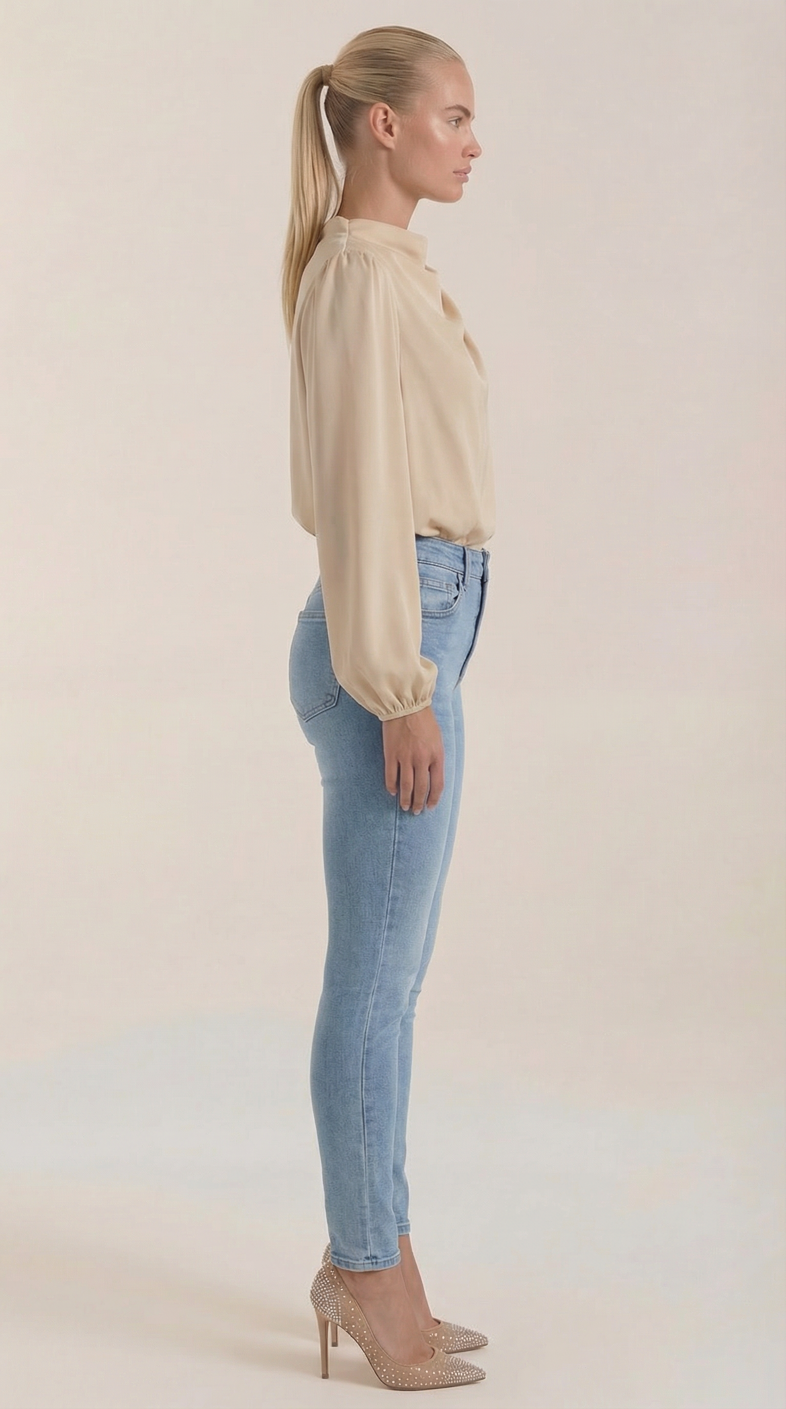 Marcia Draped Long Sleeve Blouse 1