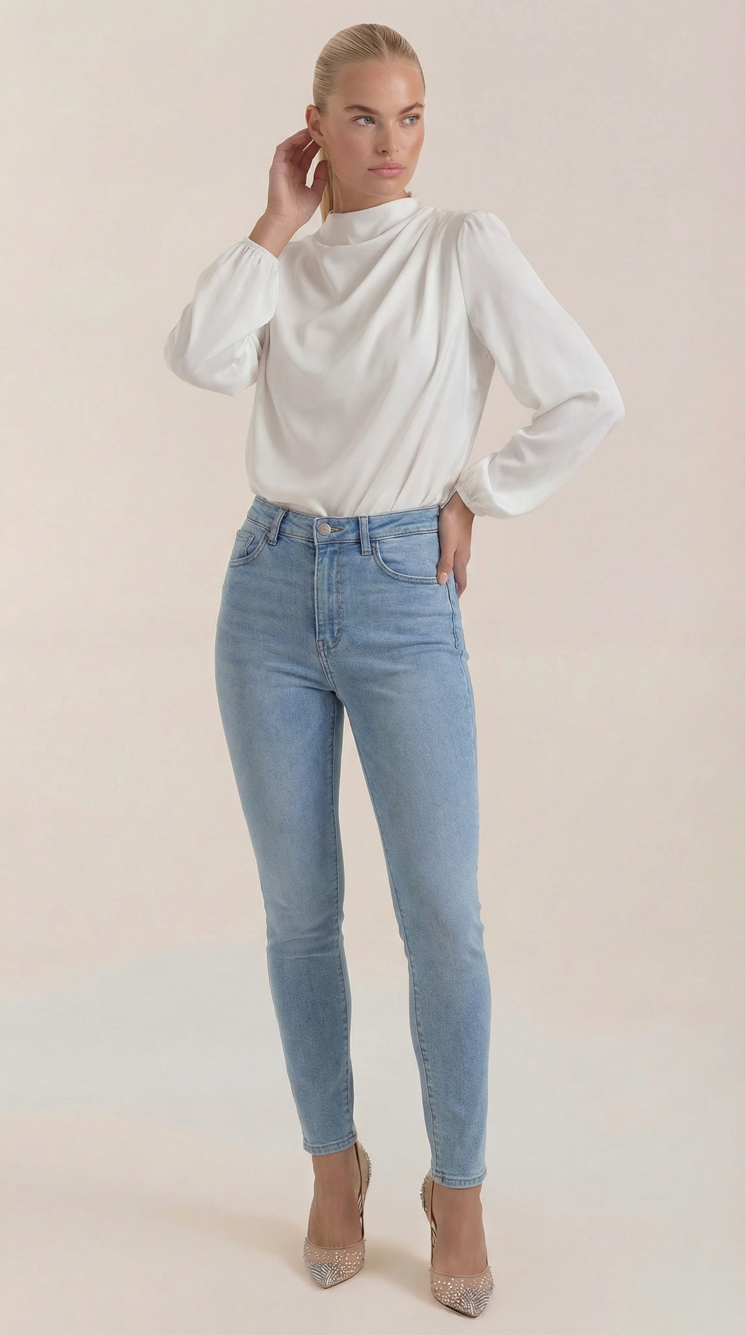 Marcia Draped Long Sleeve Blouse 5