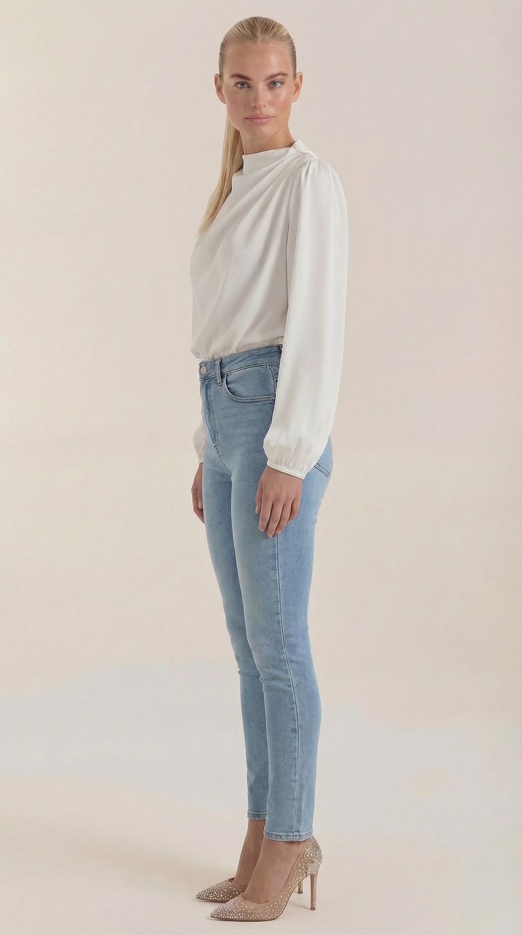 Marcia Draped Long Sleeve Blouse 6
