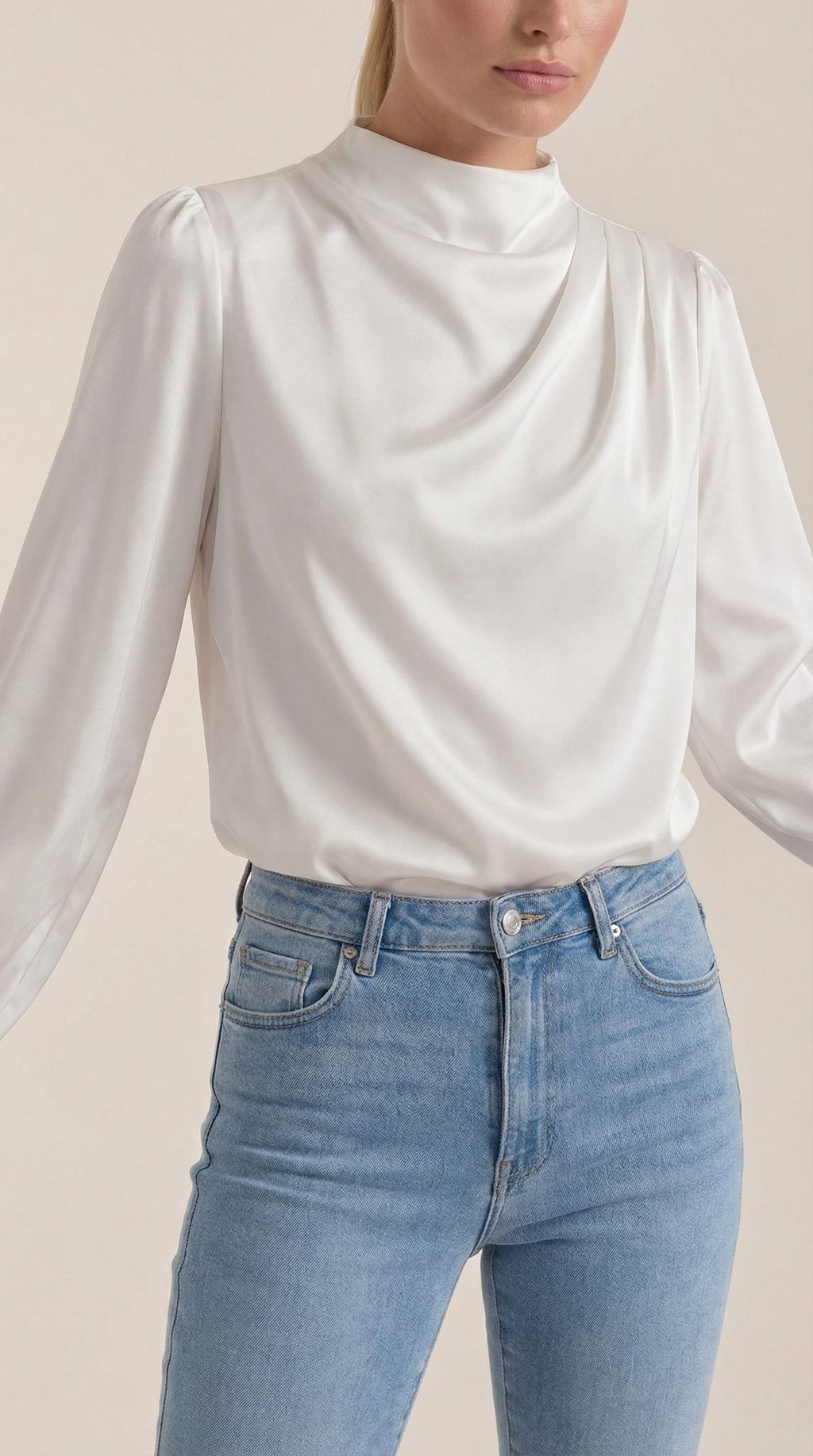 Marcia Draped Long Sleeve Blouse 7
