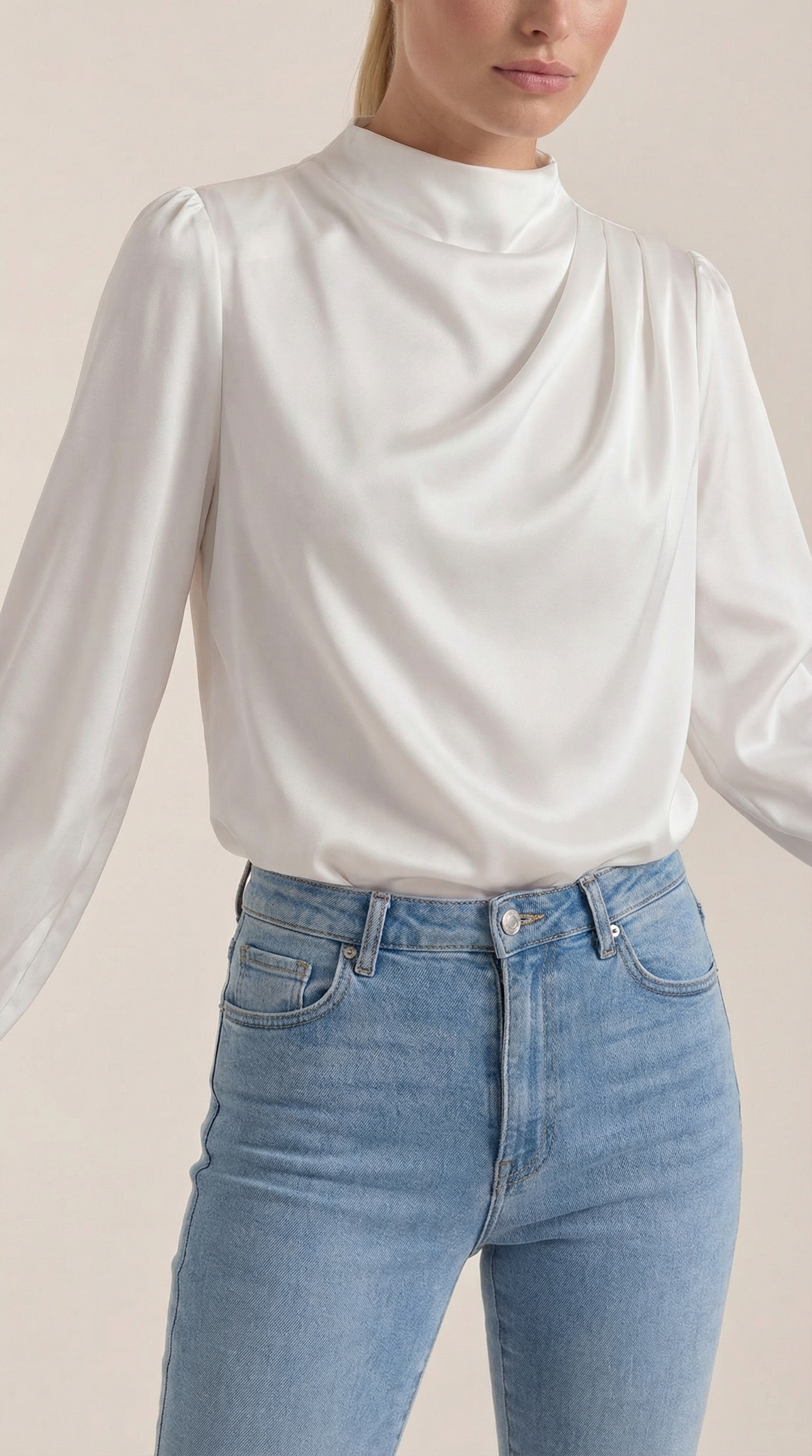 Marcia Draped Long Sleeve Blouse 7