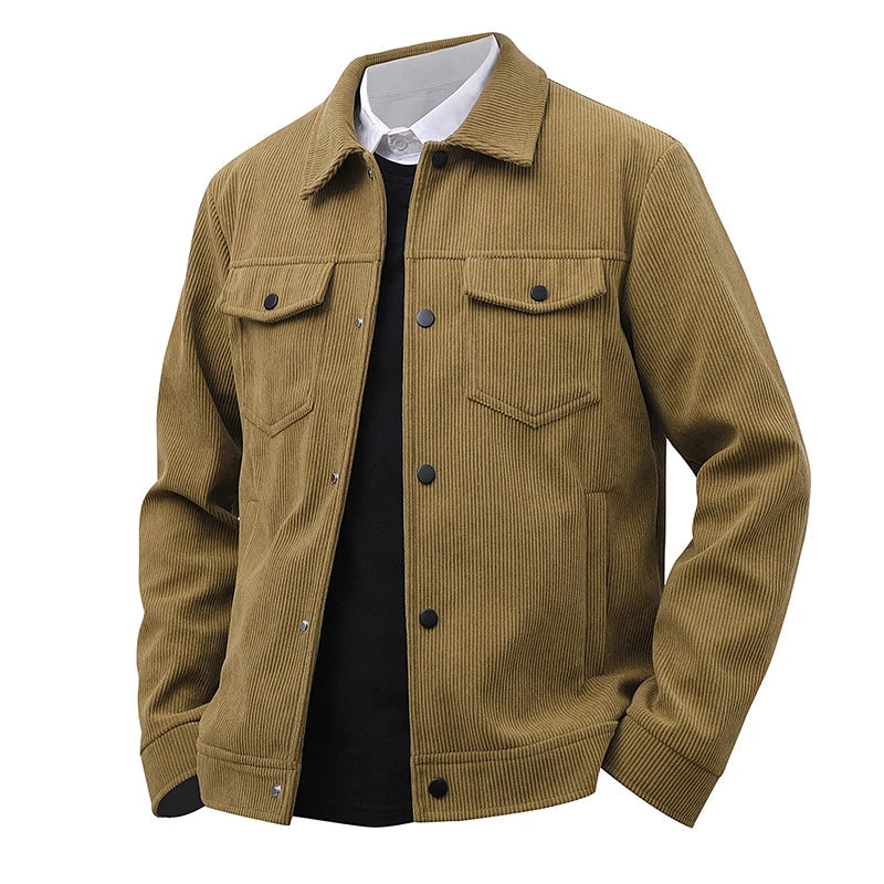 Men's Casual Corduroy Jacket – Stylish Versatile Outerwear for All Seasons 4
