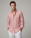 Men's Long Sleeve Stripe Shirt – Stylish Autumn Essential for Casual and Formal Wear 0