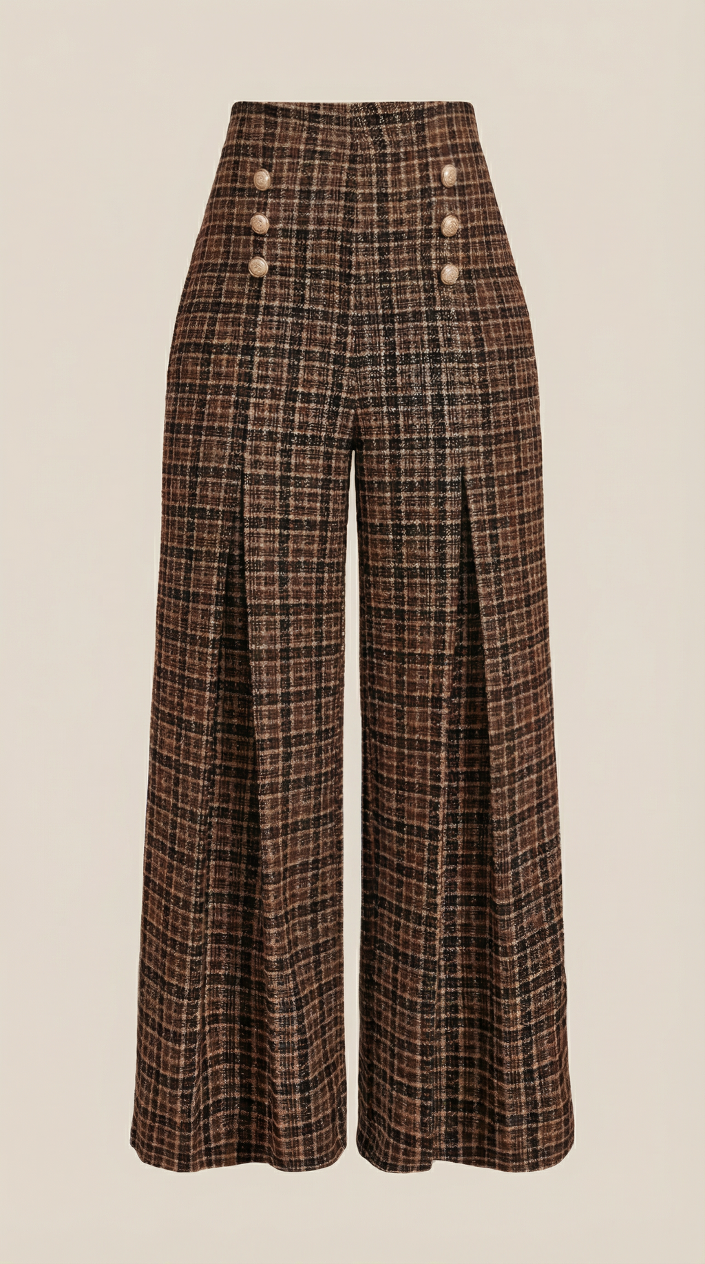 Naomi Plaid Wide Leg Pants 4