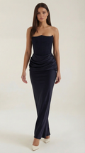 Women's Corset Maxi Dress Bustier Style Formal Long Dress 0