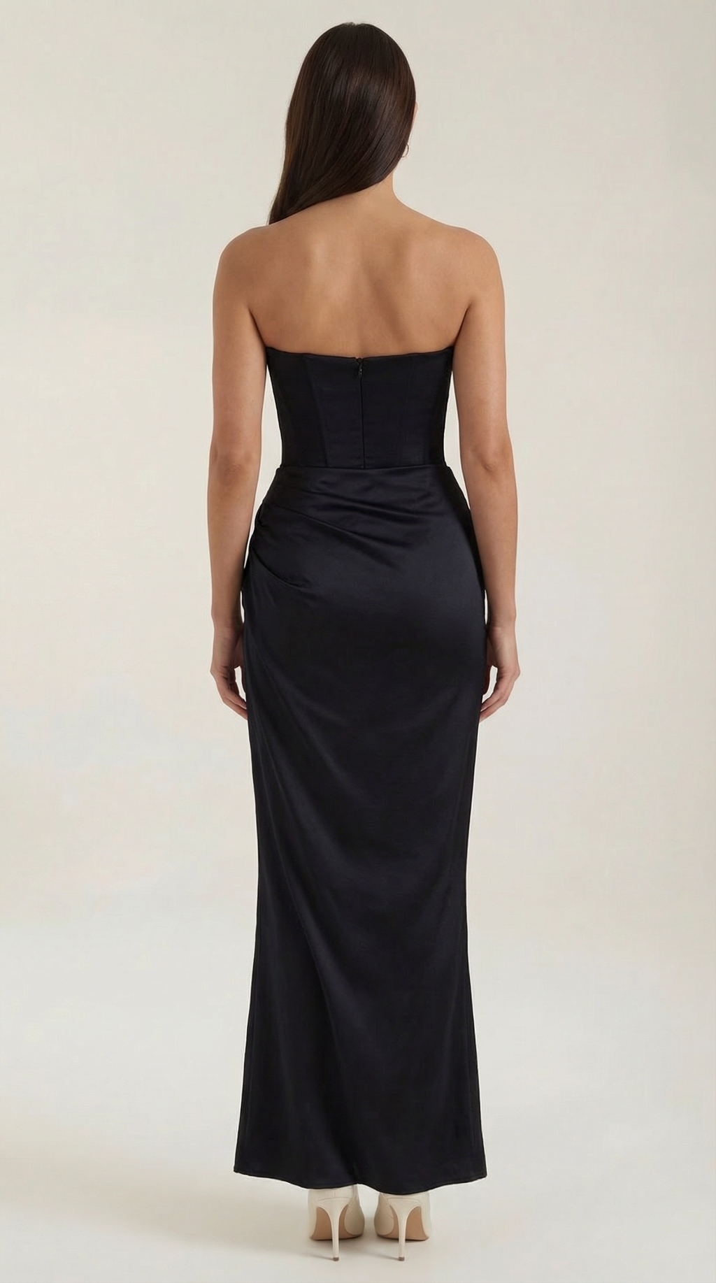 Women's Corset Maxi Dress Bustier Style Formal Long Dress 4