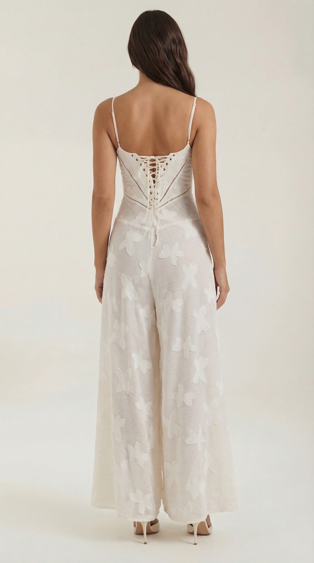 Women's Lace Maxi Dress Floral Embroidery Elegant Evening 3