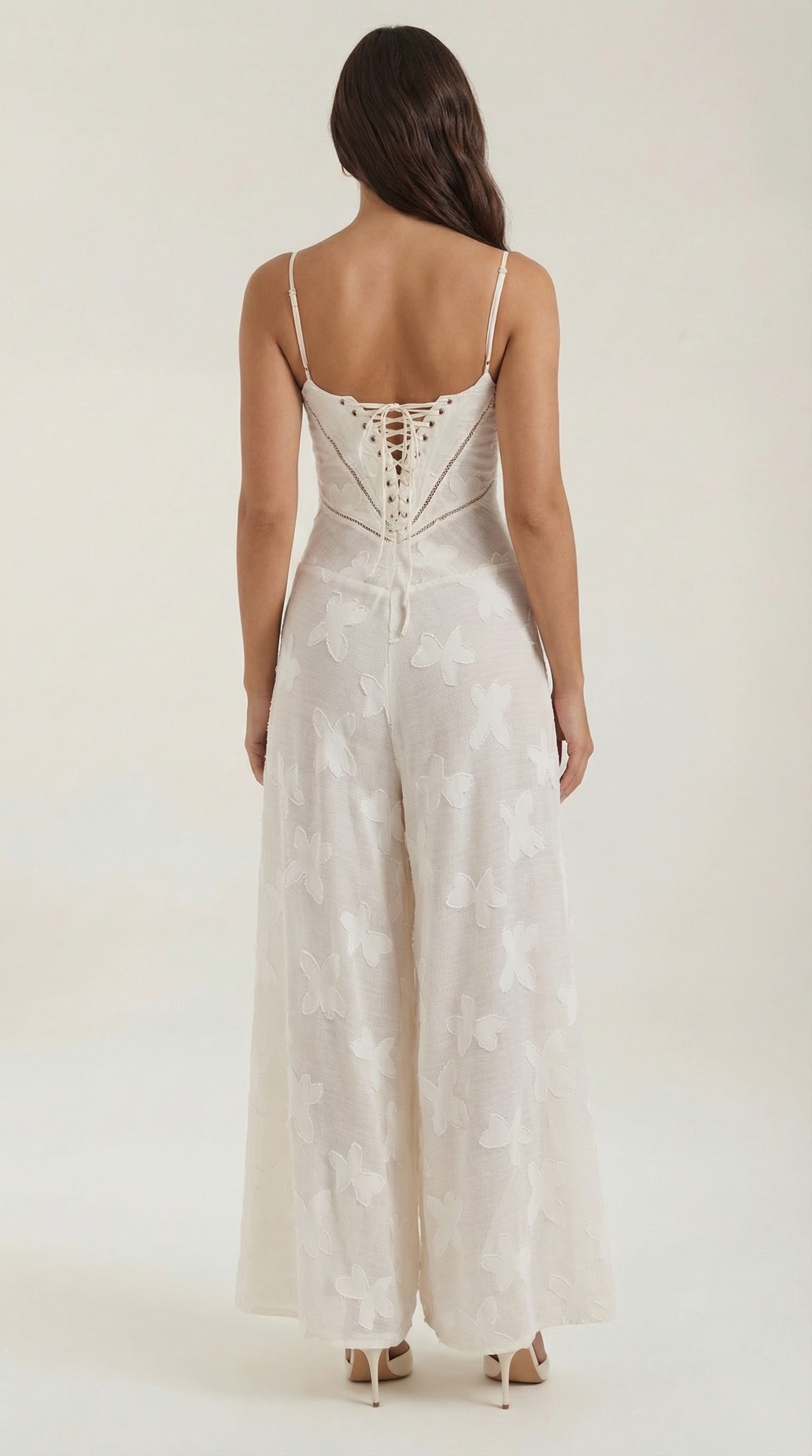 Women's Lace Maxi Dress Floral Embroidery Elegant Evening 3