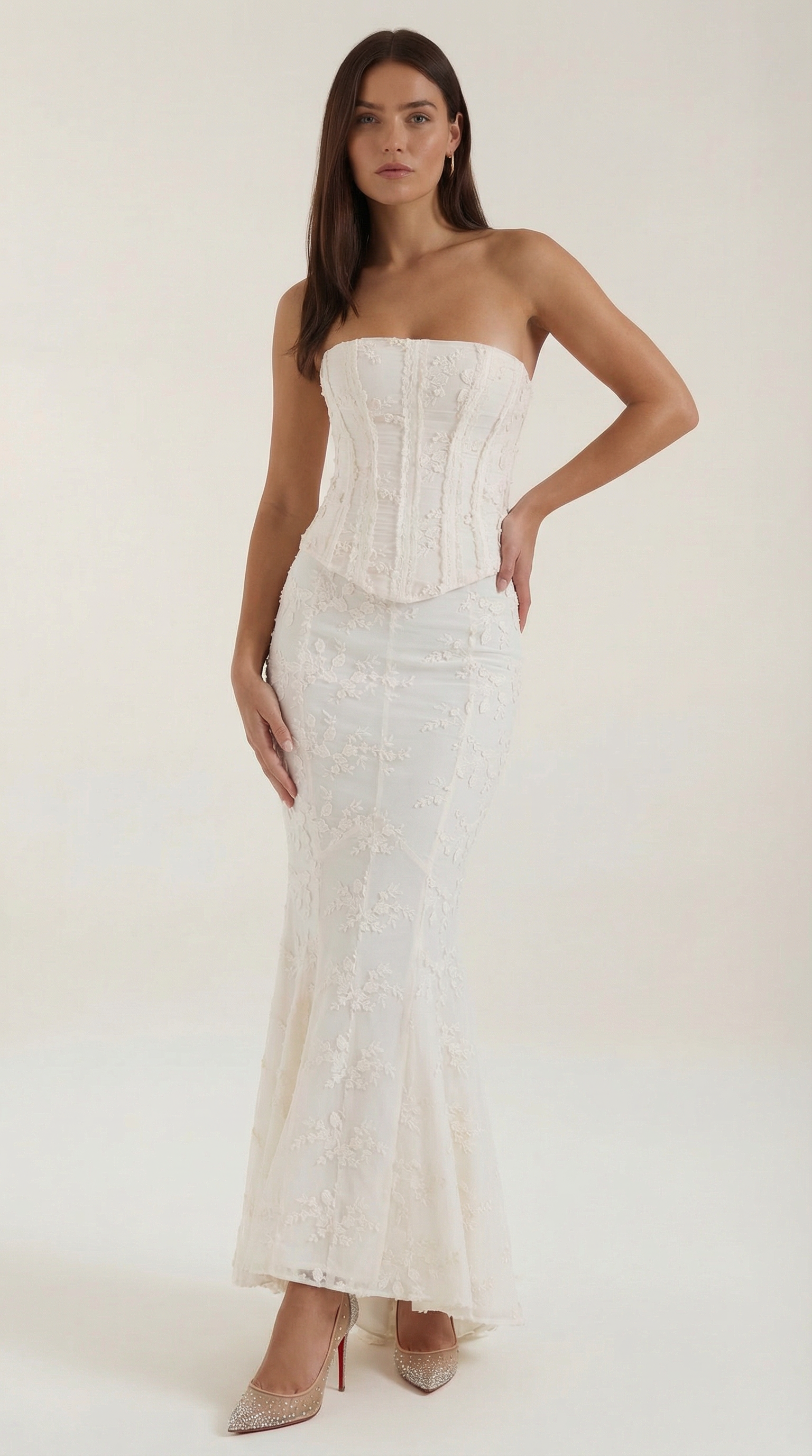 Women's Lace Maxi Dress Mermaid for Formal Occasions 0