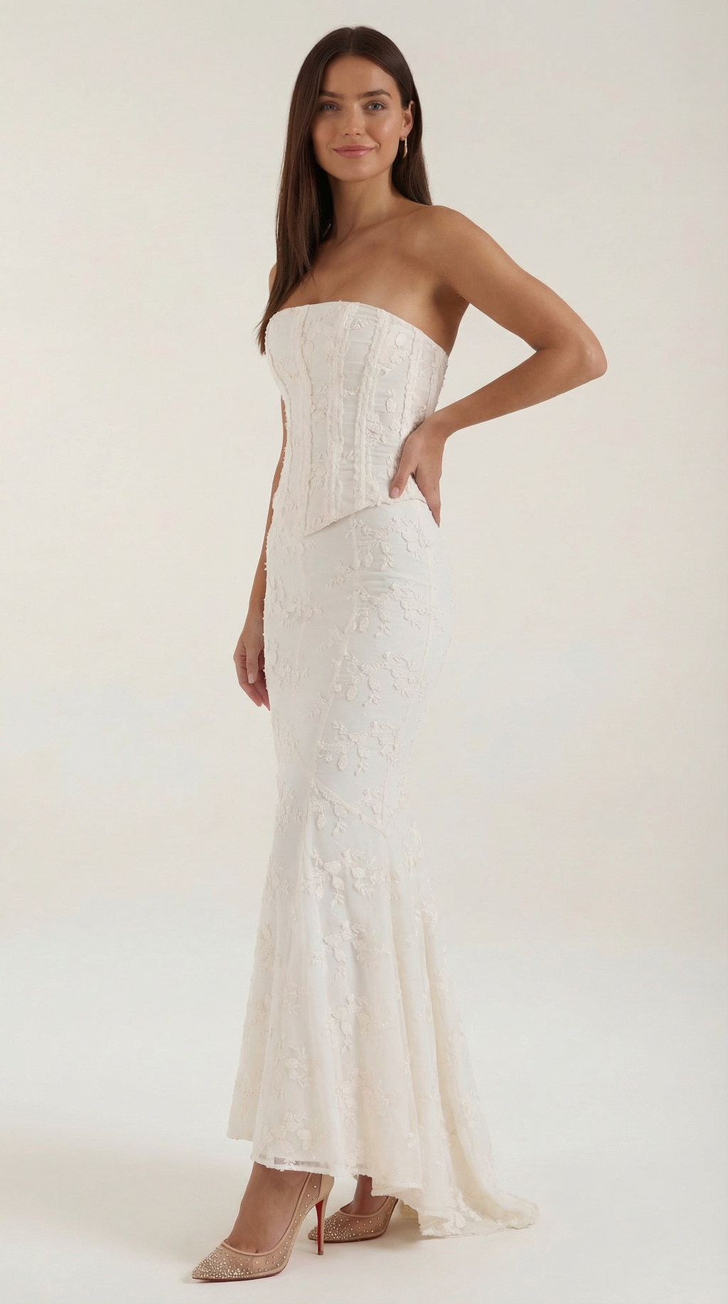 Women's Lace Maxi Dress Mermaid for Formal Occasions 1