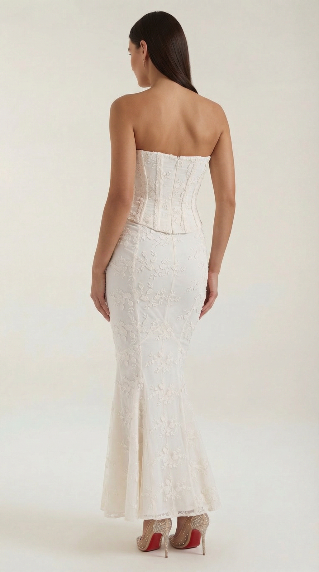 Women's Lace Maxi Dress Mermaid for Formal Occasions 3