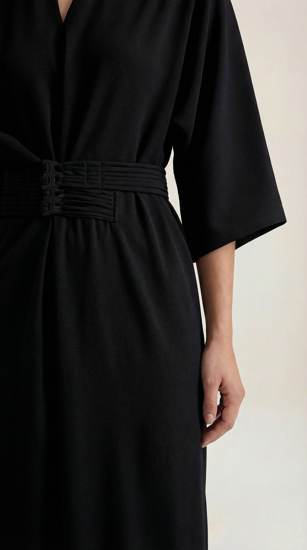 Women's Maxi Dress Belted Waist A-Line Long Dress 7