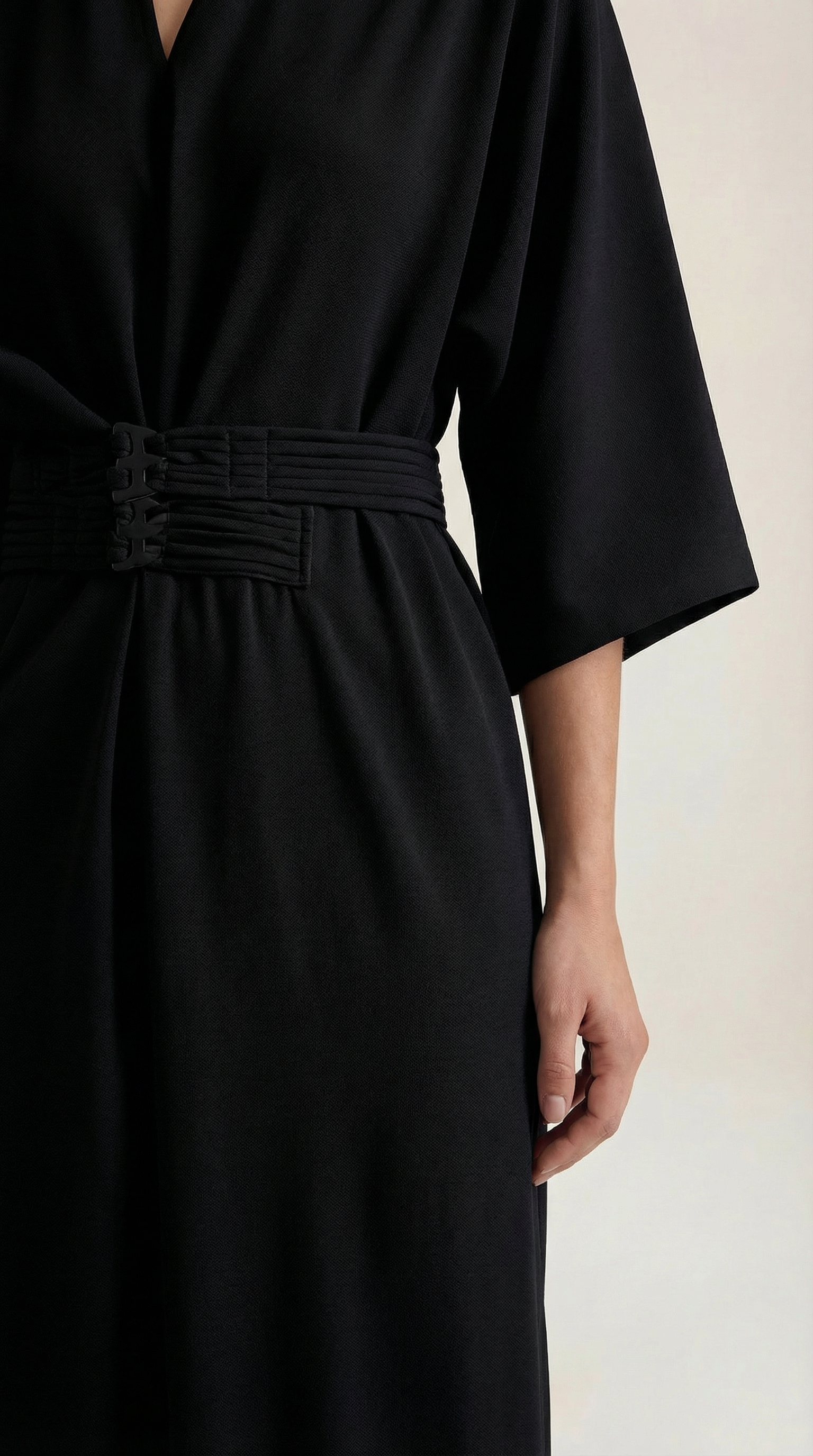 Women's Maxi Dress Belted Waist A-Line Long Dress 7