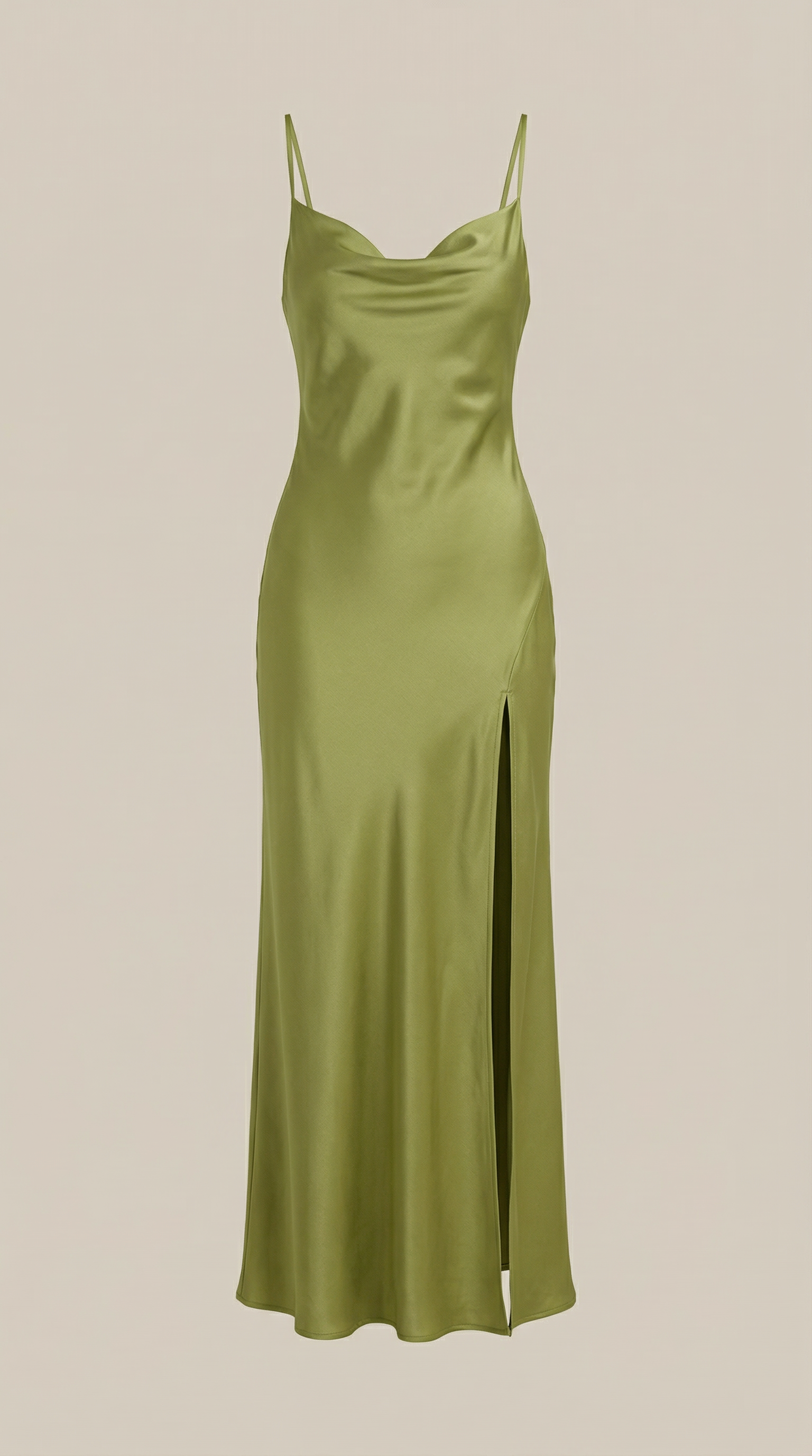 Women's Maxi Dress Satin Silky Low Back Elegant 4