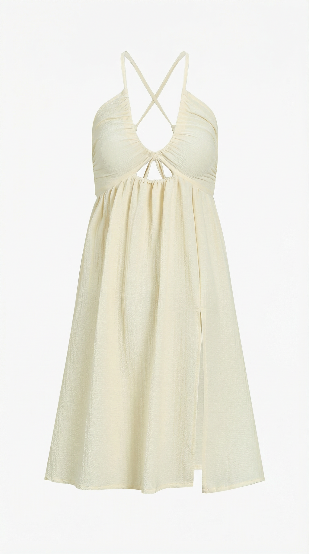 Women's Summer Midi Dress Lightweight Cutout Design 4