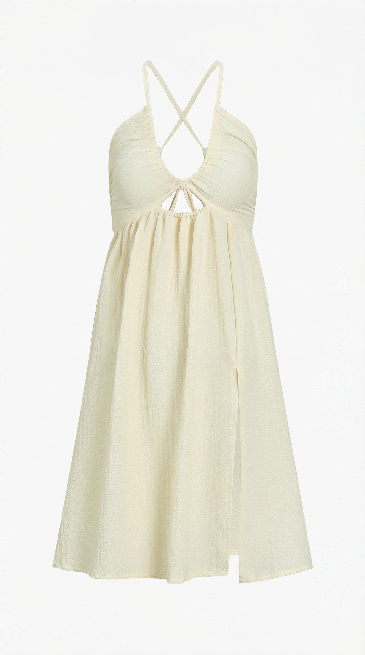 Women's Summer Midi Dress Lightweight Cutout Design 4