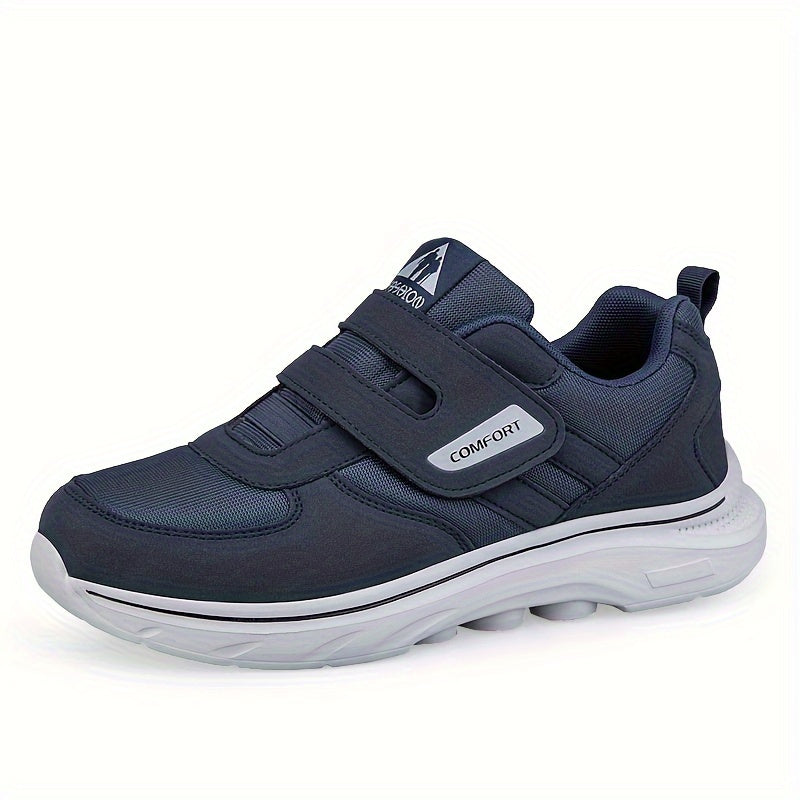 Comfortable Running Shoes with Velcro – Hook & Loop Walking Sneakers for Men & Women, Breathable, Easy On/Off – EasyStride