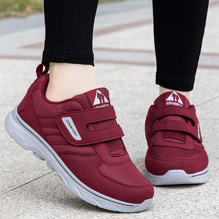 Comfortable Running Shoes with Velcro – Hook & Loop Walking Sneakers for Men & Women, Breathable, Easy On/Off – EasyStride