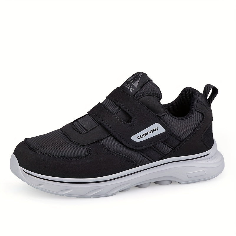 Comfortable Running Shoes with Velcro – Hook & Loop Walking Sneakers for Men & Women, Breathable, Easy On/Off – EasyStride