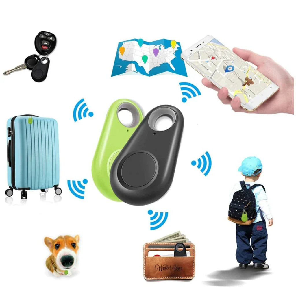 GPS Tracker with Live Tracking – Mini Tracker for Kids, Pets, Luggage & Valuables with App, 5 Colors – SafeTrack