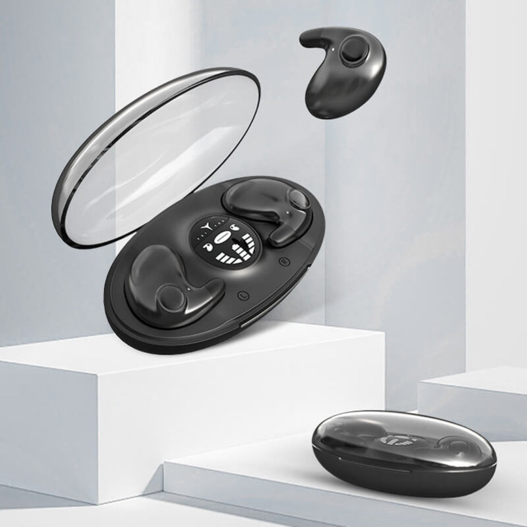 Invisible Wireless Sleep Earbuds – Bluetooth Sleep Headphones for Side Sleepers, IPX5, 3 Colors – SoundWave